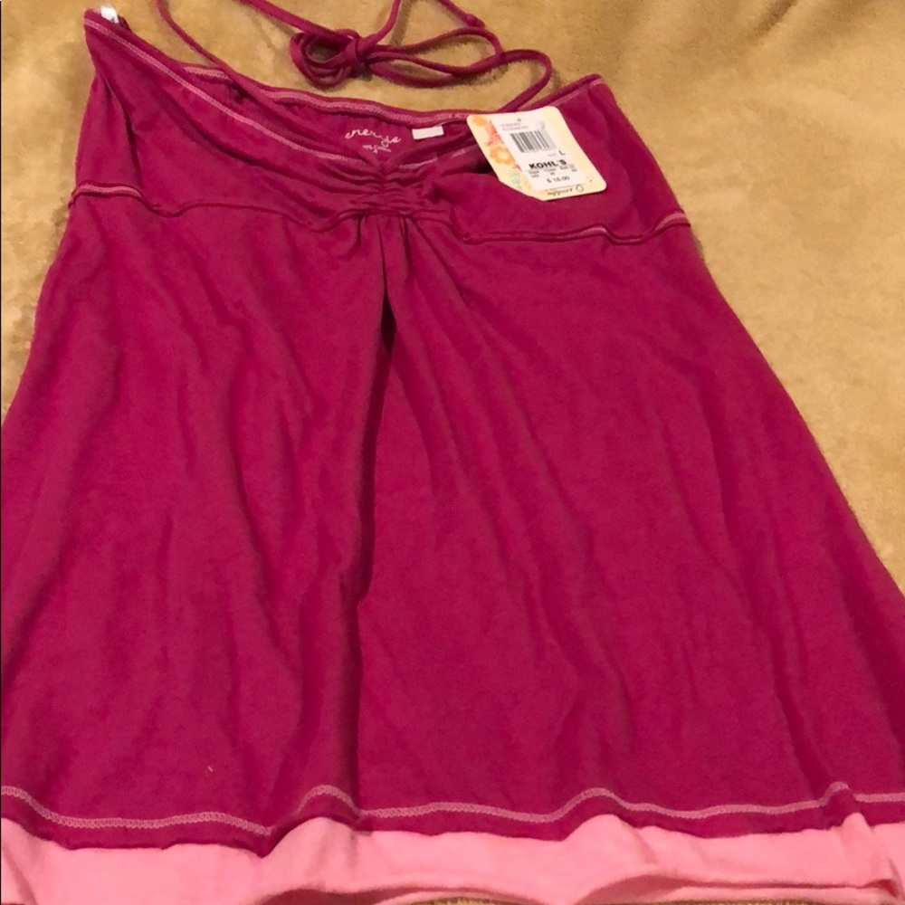 Energie pink strapless top - Picture 2 of 10